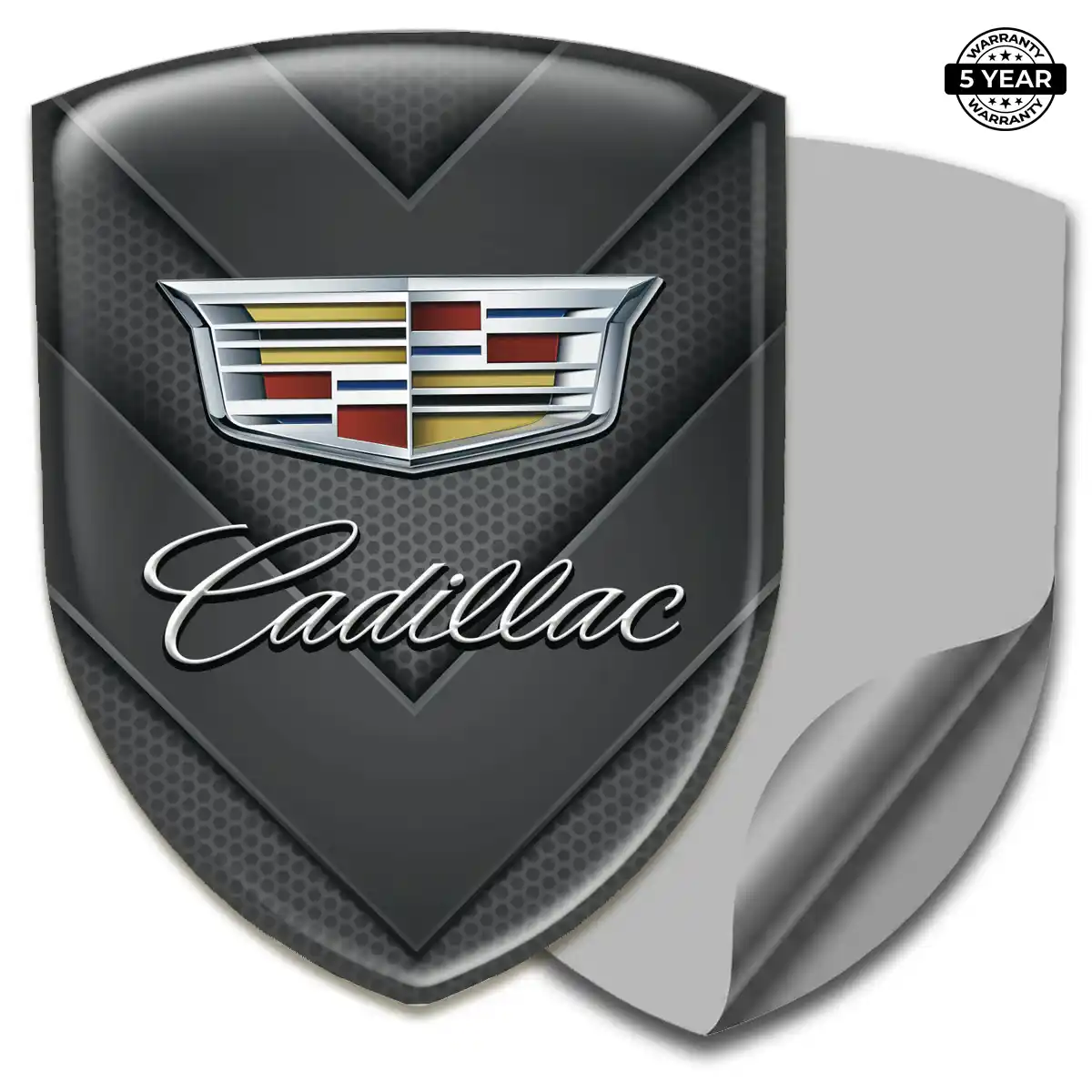 Cadillac Polyurethane Domed Sticker Prime Quality