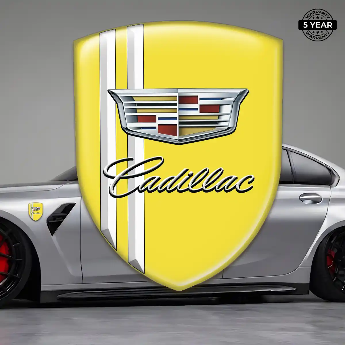 Cadillac Polyurethane Domed Sticker Superior Craft