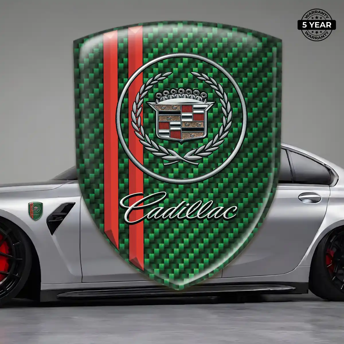 Cadillac Resin Badge Sticker Opulent Line