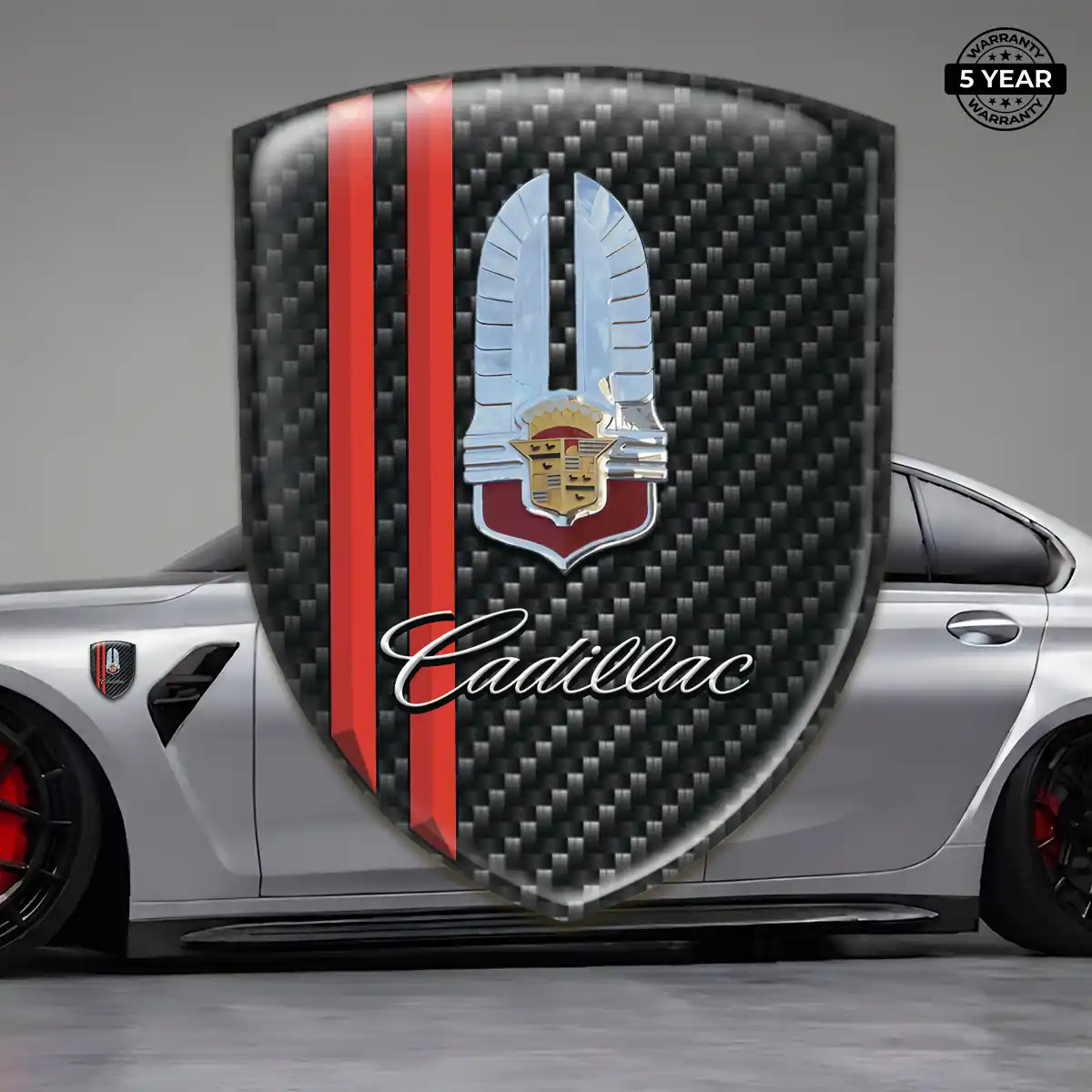 Cadillac Resin Badge Sticker Signature Edition