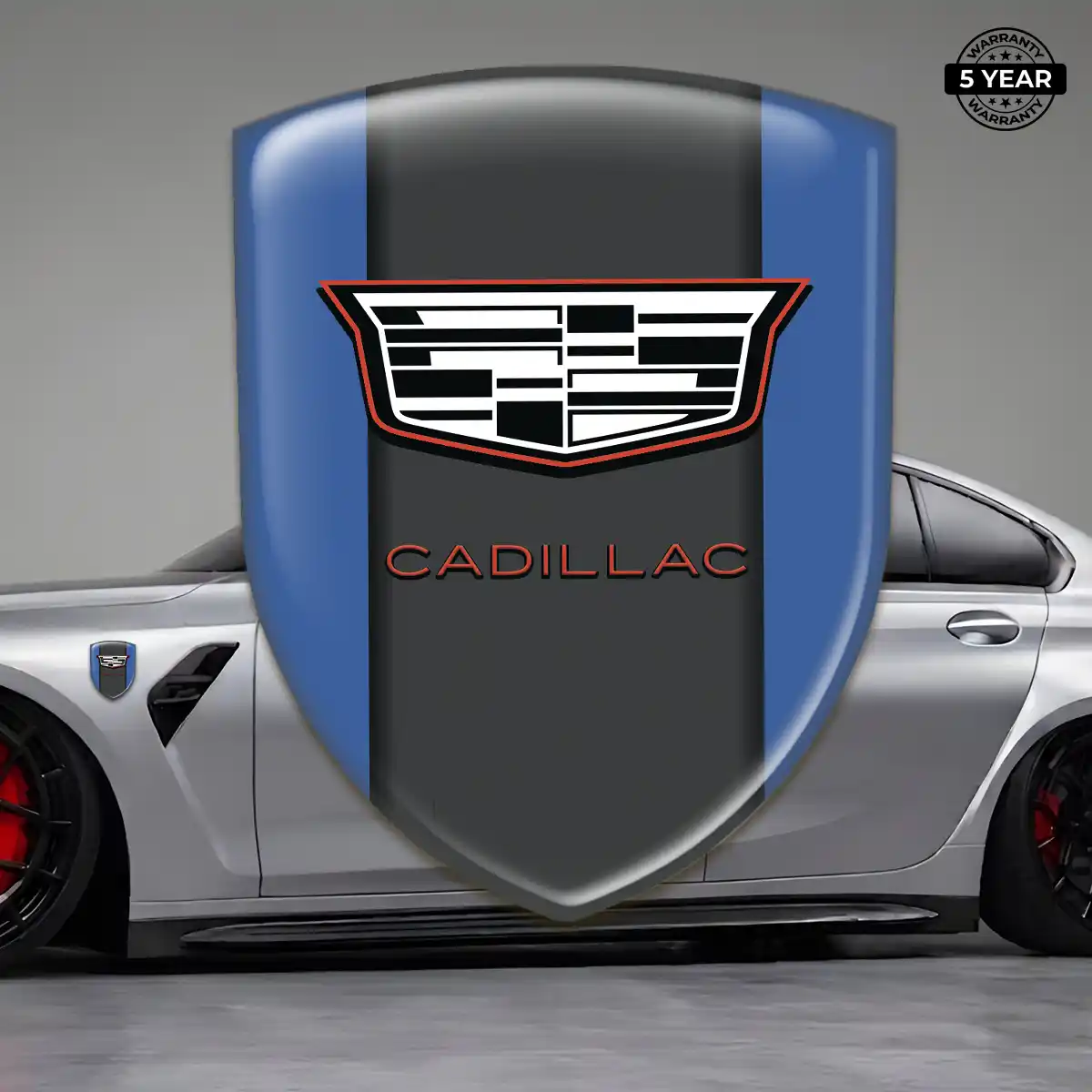 Cadillac Resin Badge Sticker Vortex Elite