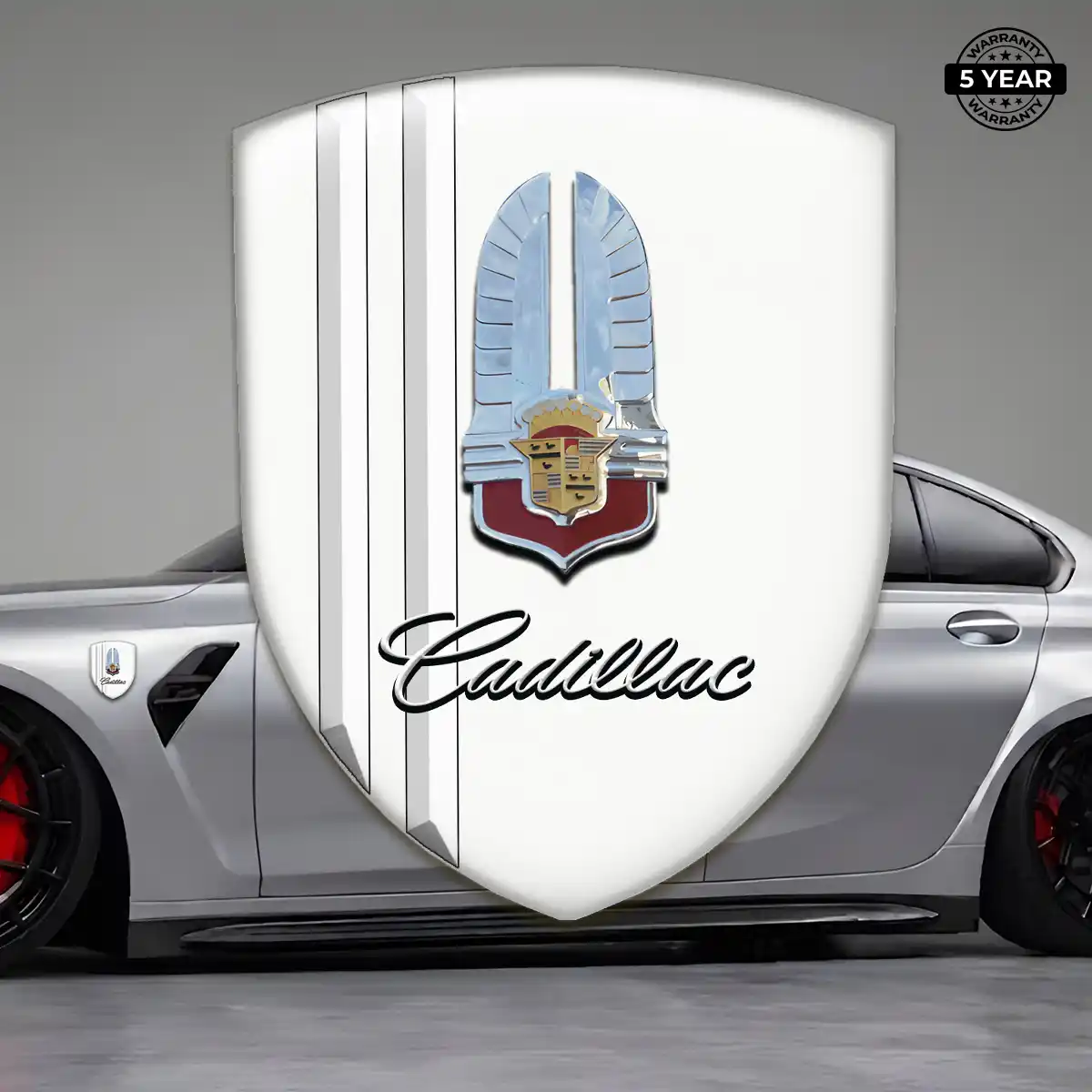 Cadillac Resin Domed Sticker Elite Finish