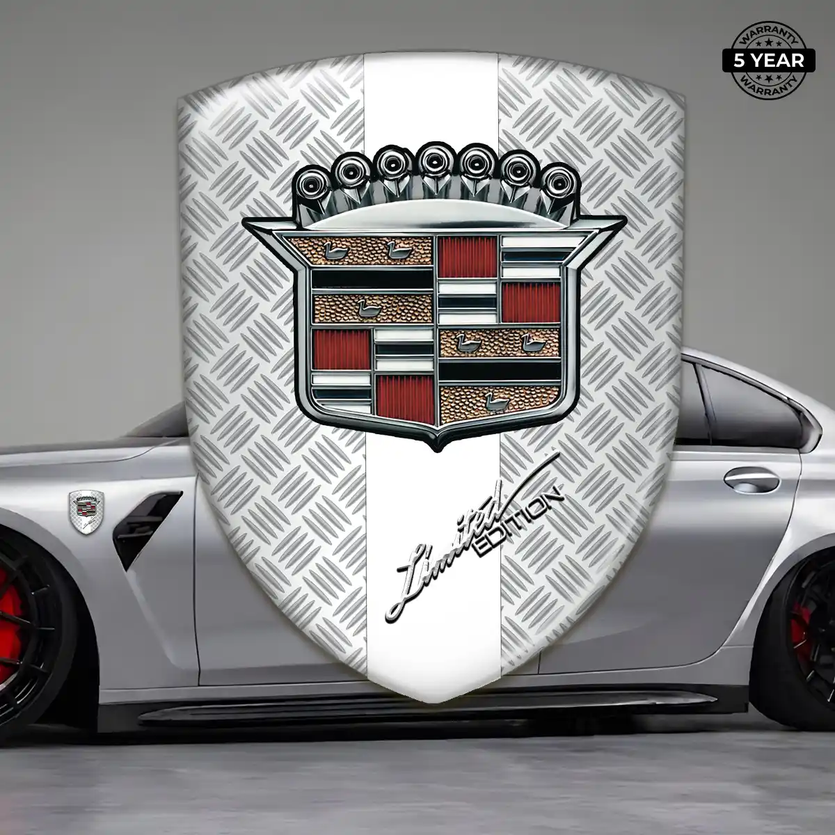 Cadillac Resin Domed Sticker Interior Elegance