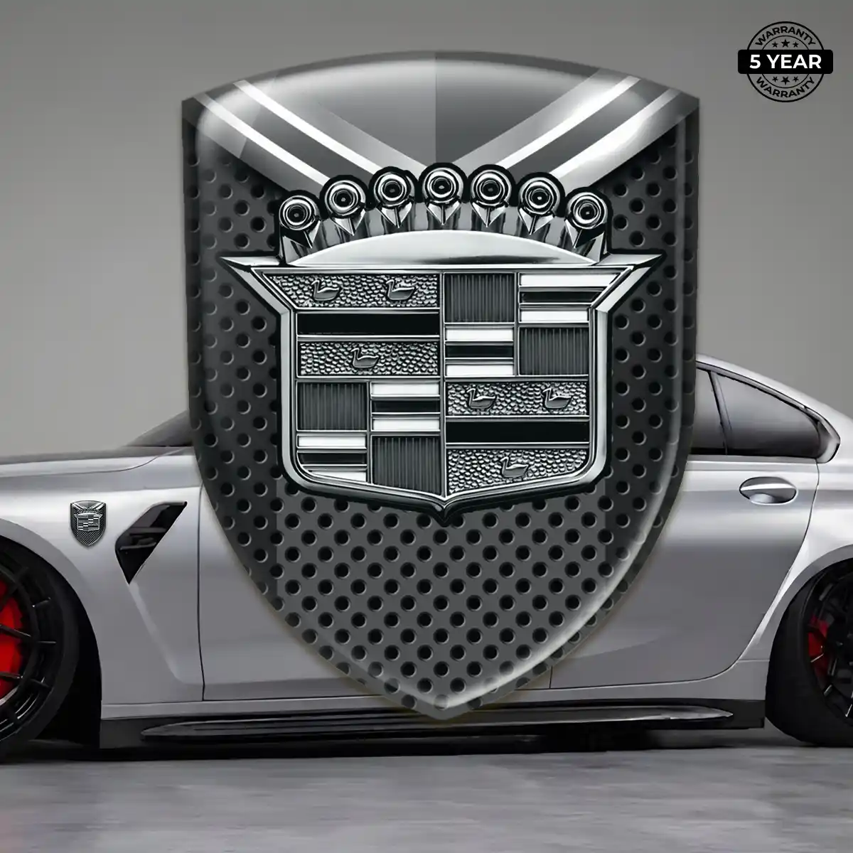 Cadillac Resin Domed Sticker Interior Luxe
