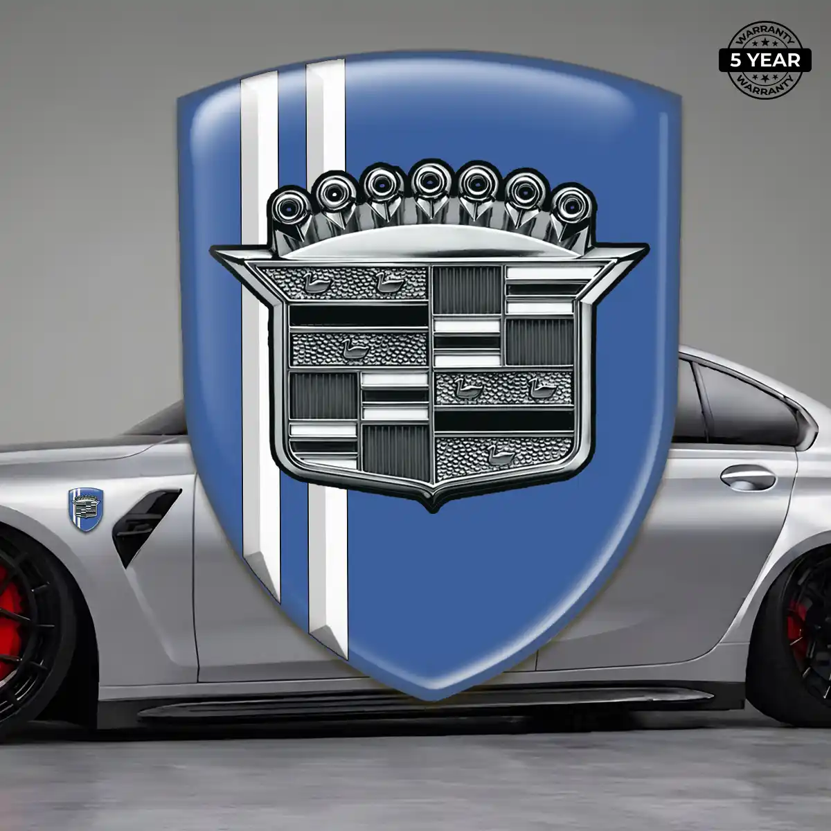 Cadillac Resin Domed Sticker Premium Dome