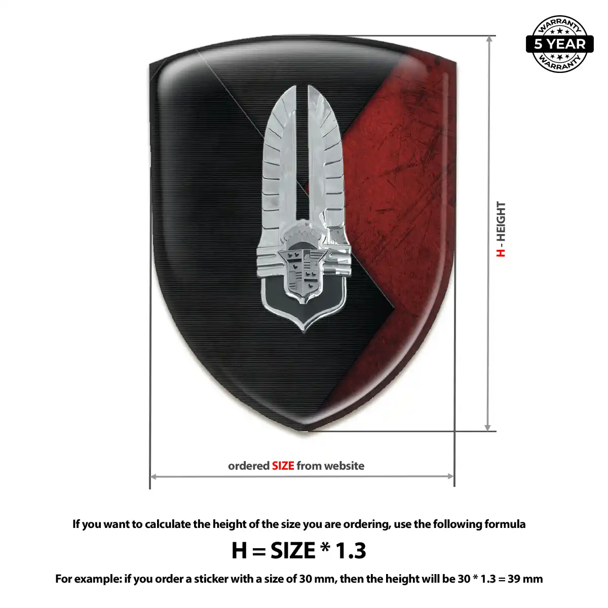 Cadillac Resin Domed Sticker Prestige Line