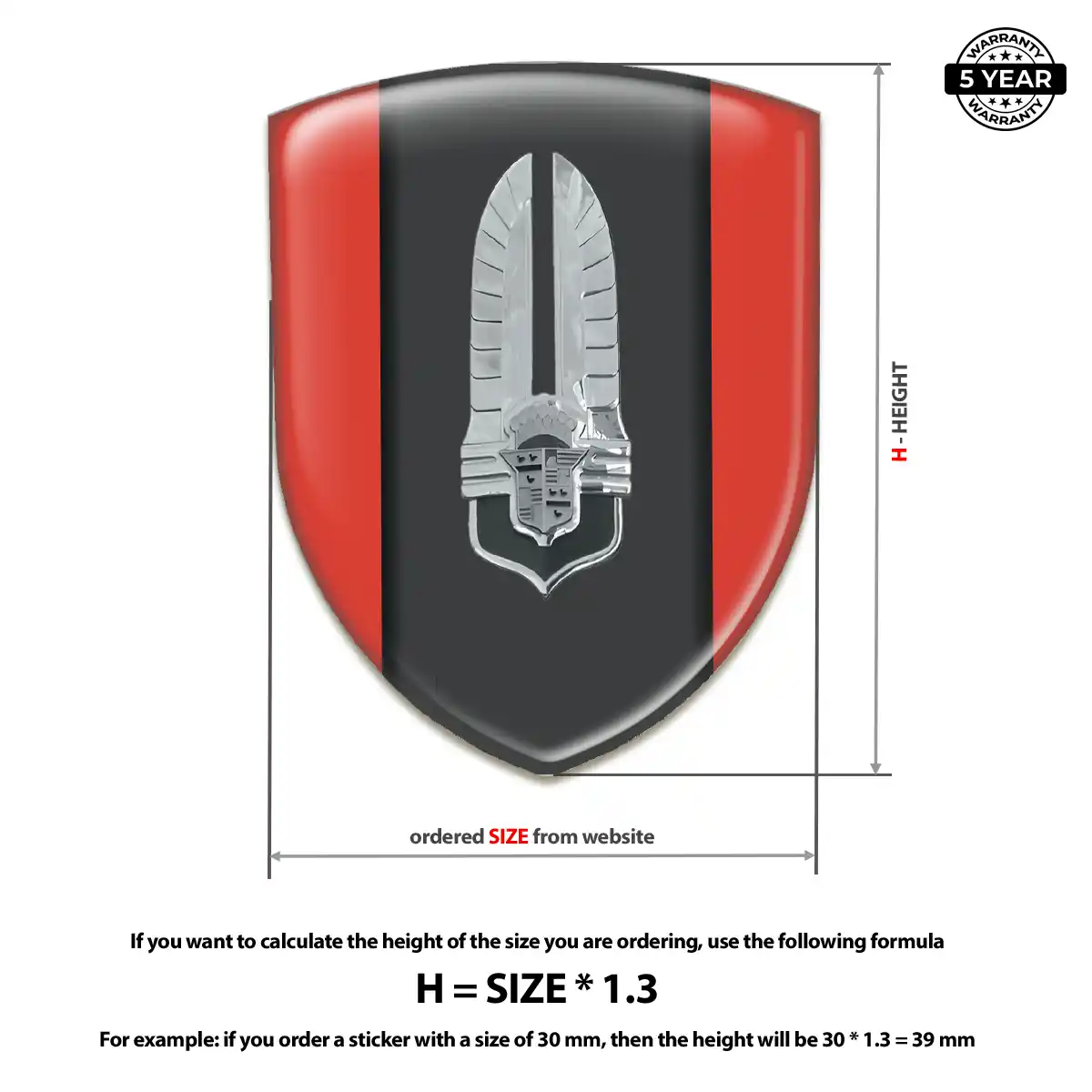Cadillac Resin Domed Sticker Prime Quality