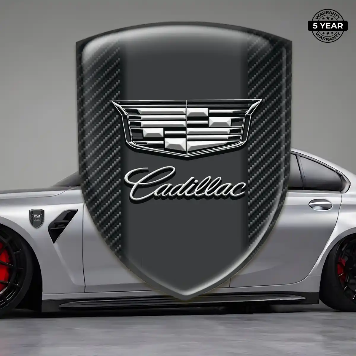 Cadillac Resin Domed Sticker Resin Elite