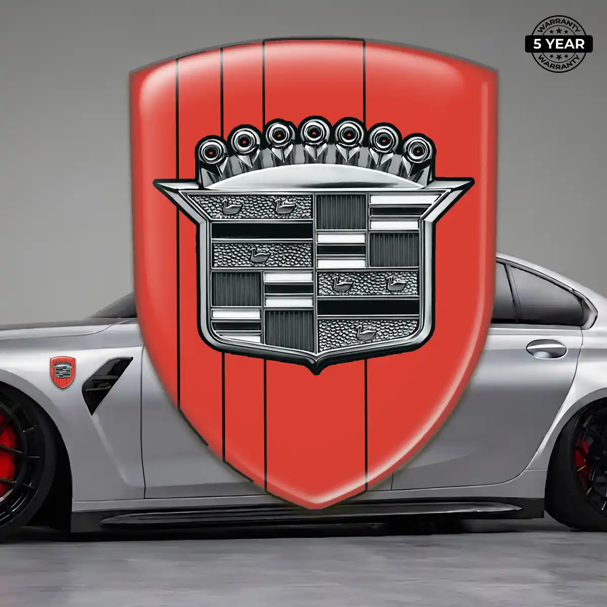 Cadillac Resin Domed Sticker Street Tuning