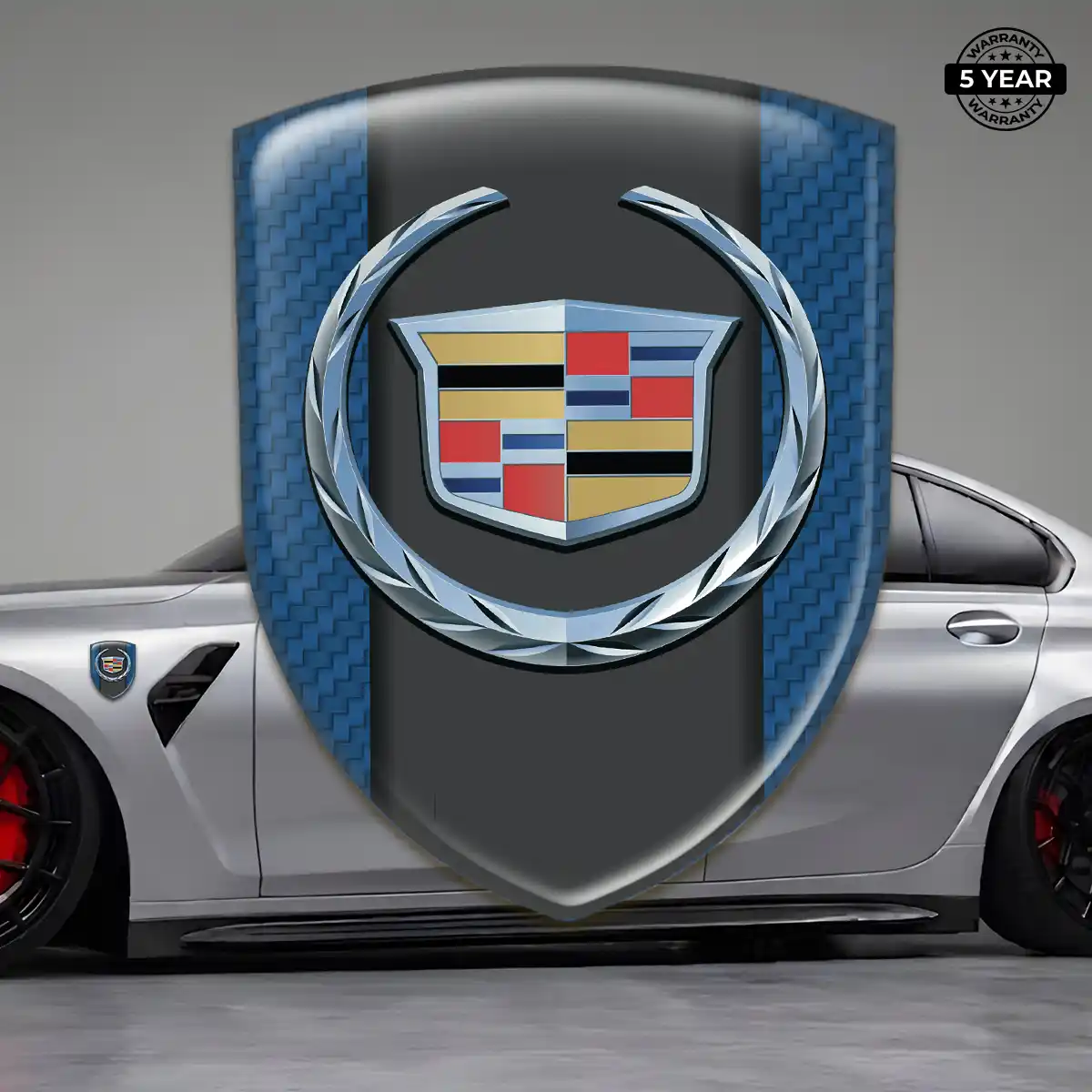Cadillac Resin Emblem Sticker Cabin Style
