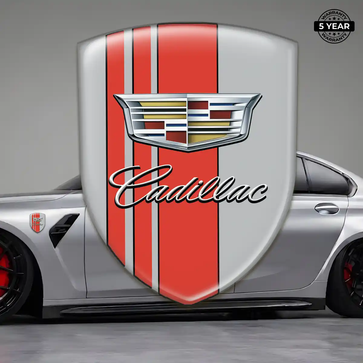 Cadillac Resin Emblem Sticker Elite Edition