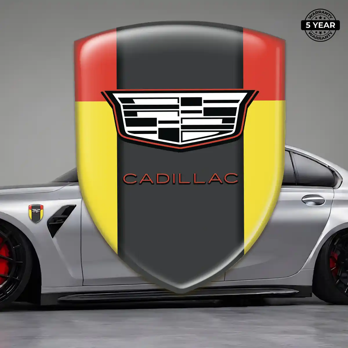 Cadillac Resin Emblem Sticker Marked Edition