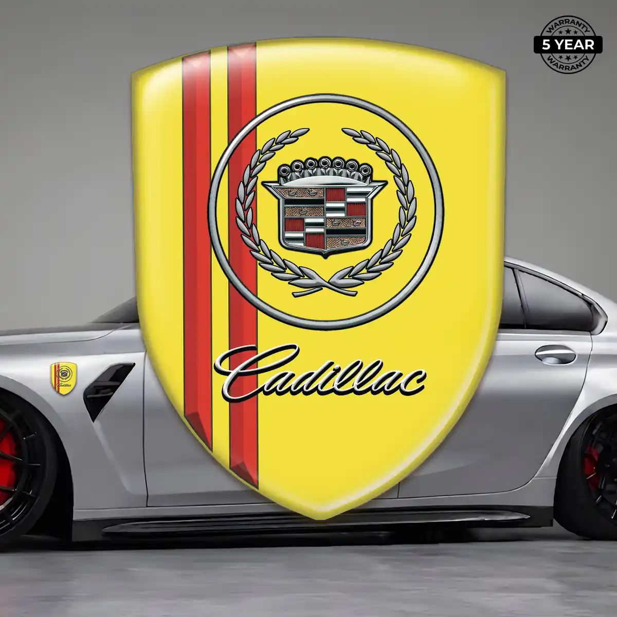 Cadillac Resin Emblem Sticker Prestige Line