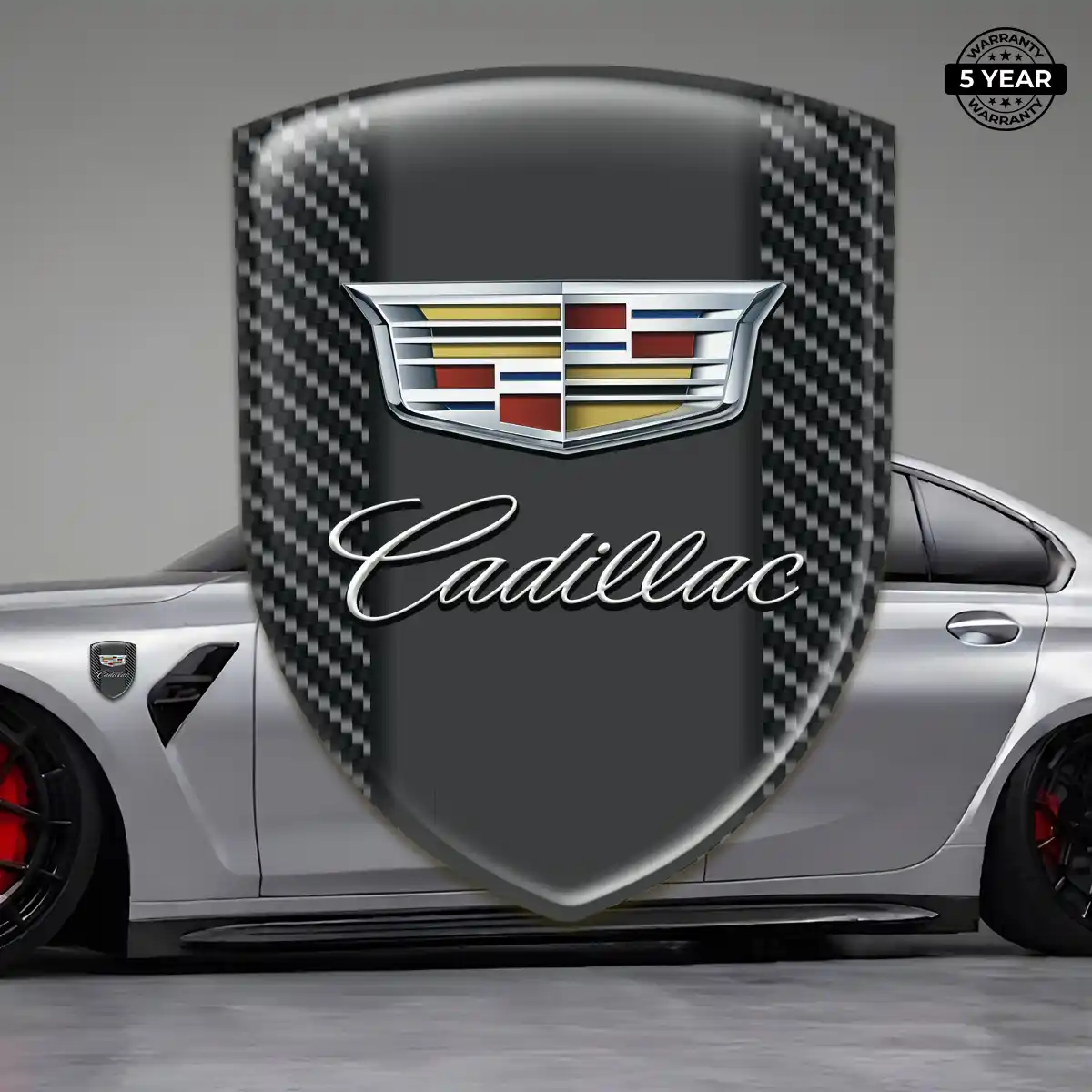 Cadillac Resin Emblem Sticker Resin Elite