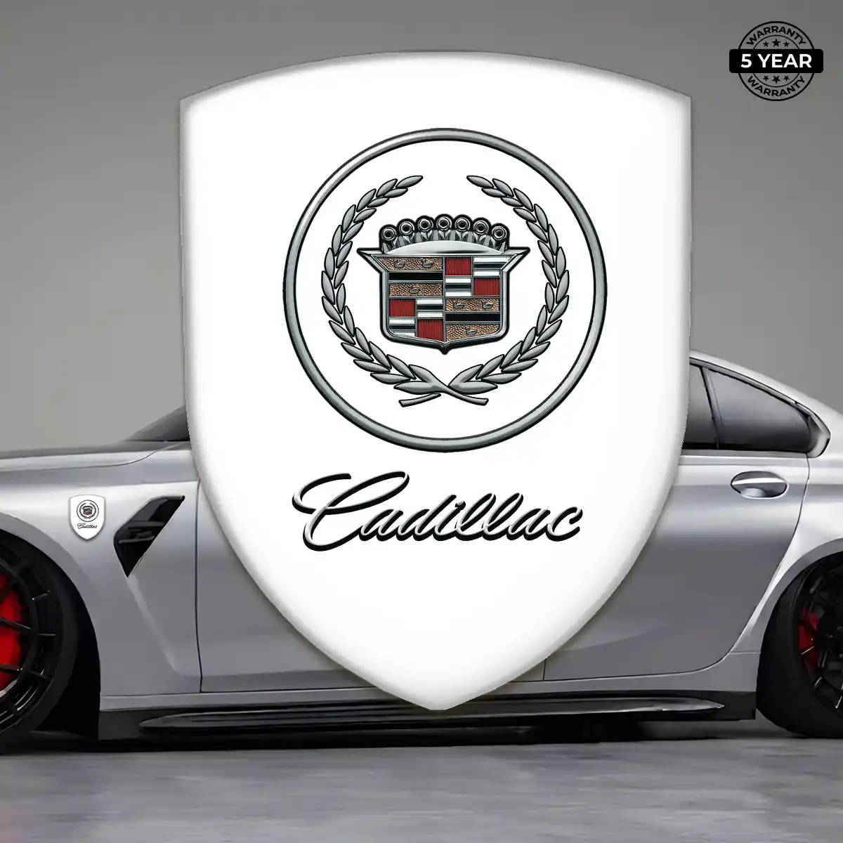 Cadillac Resin Emblem Sticker Signature Grade
