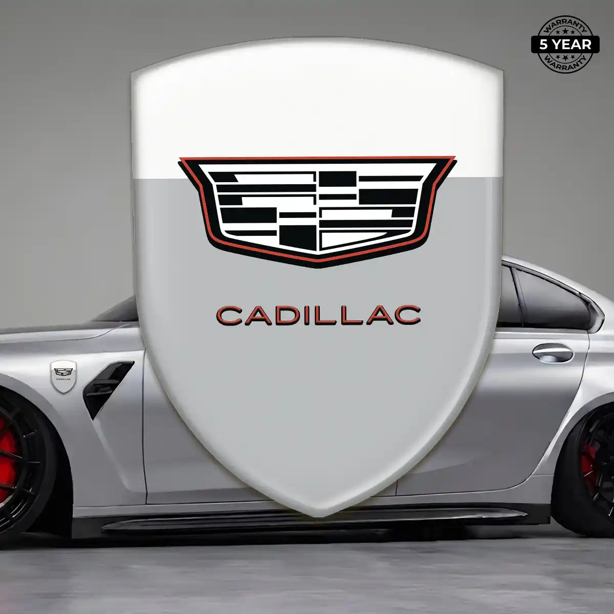 Cadillac Resin Emblem Sticker Vortex Elite