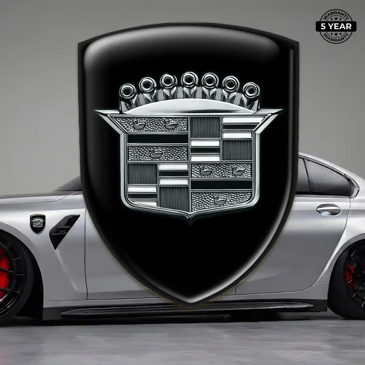 Cadillac Self Adhesive Emblem Sticker Interior Luxe