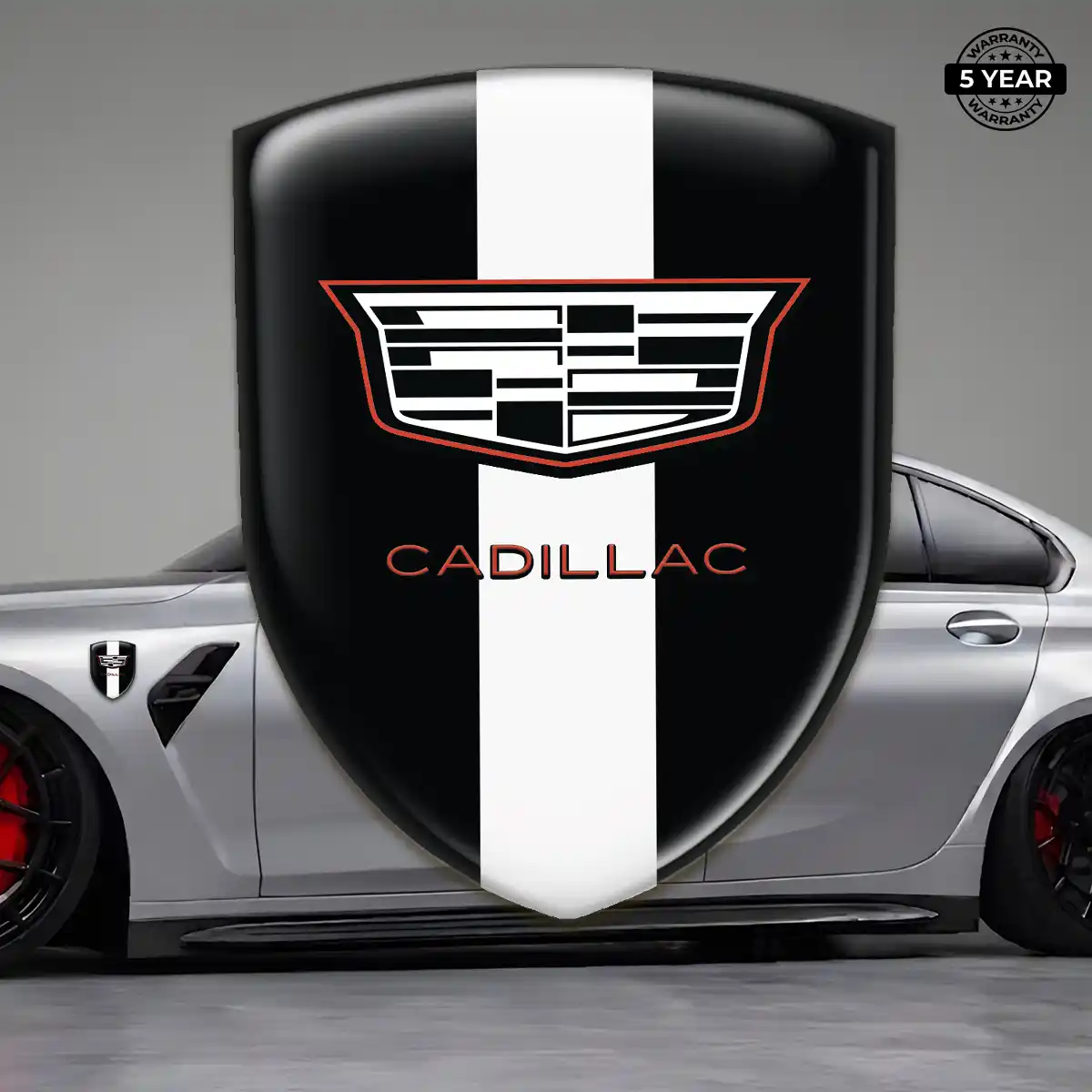 Cadillac Self Adhesive Emblem Sticker Noble Edition