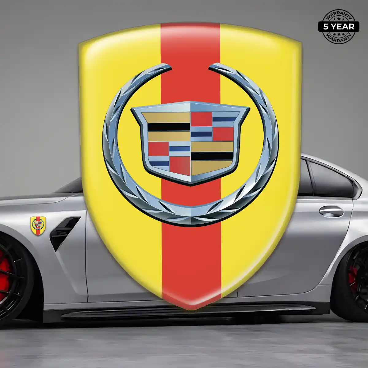Cadillac Self Adhesive Emblem Sticker Refined Design
