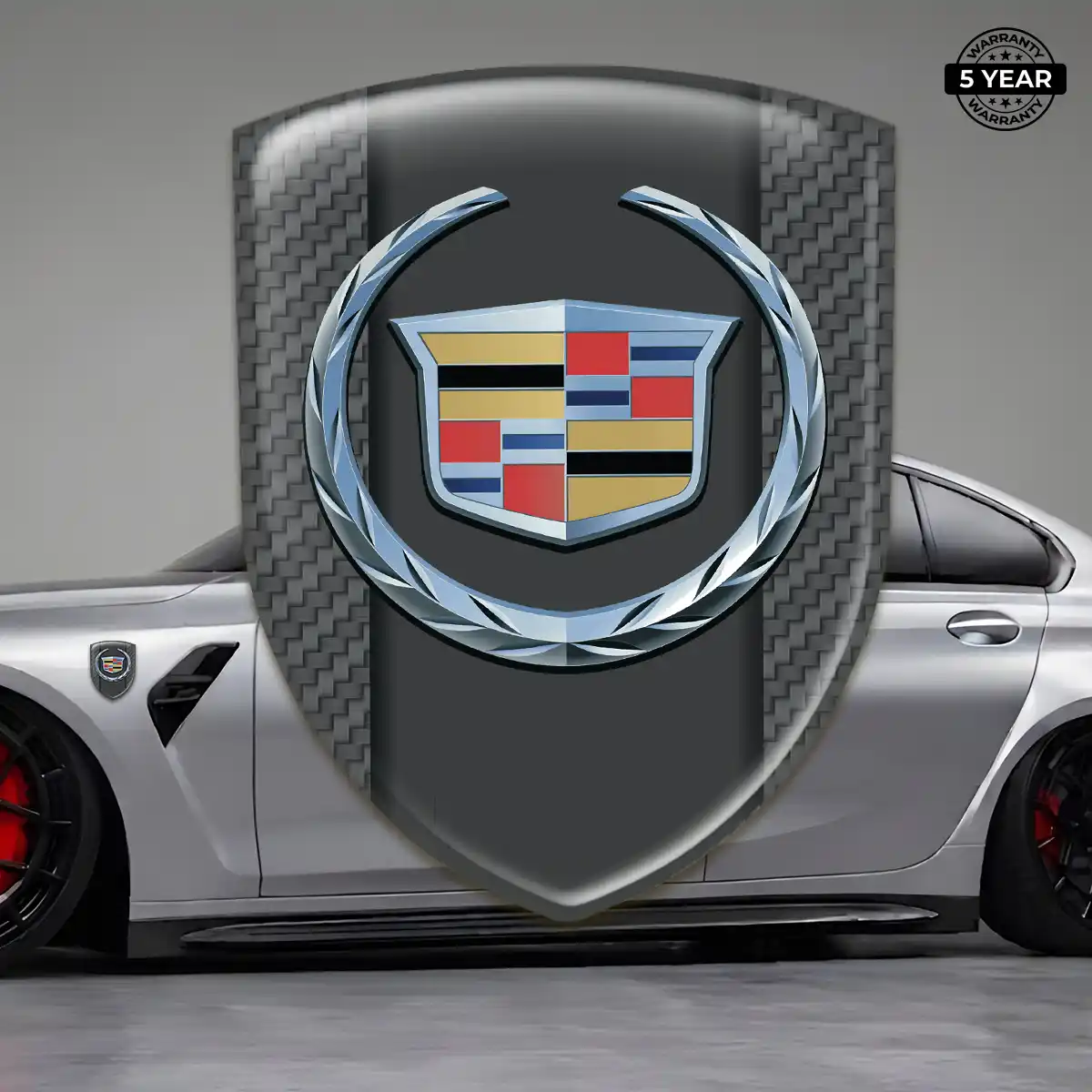Cadillac Self Adhesive Emblem Sticker Sport Tuning