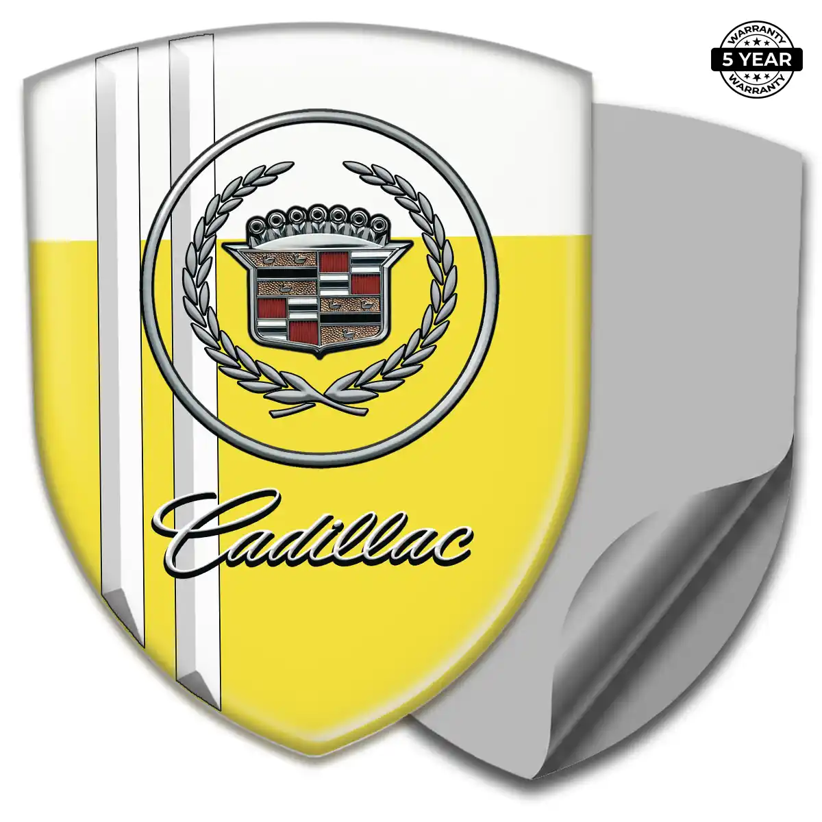 Cadillac Self Adhesive Emblem Sticker Vortex Series