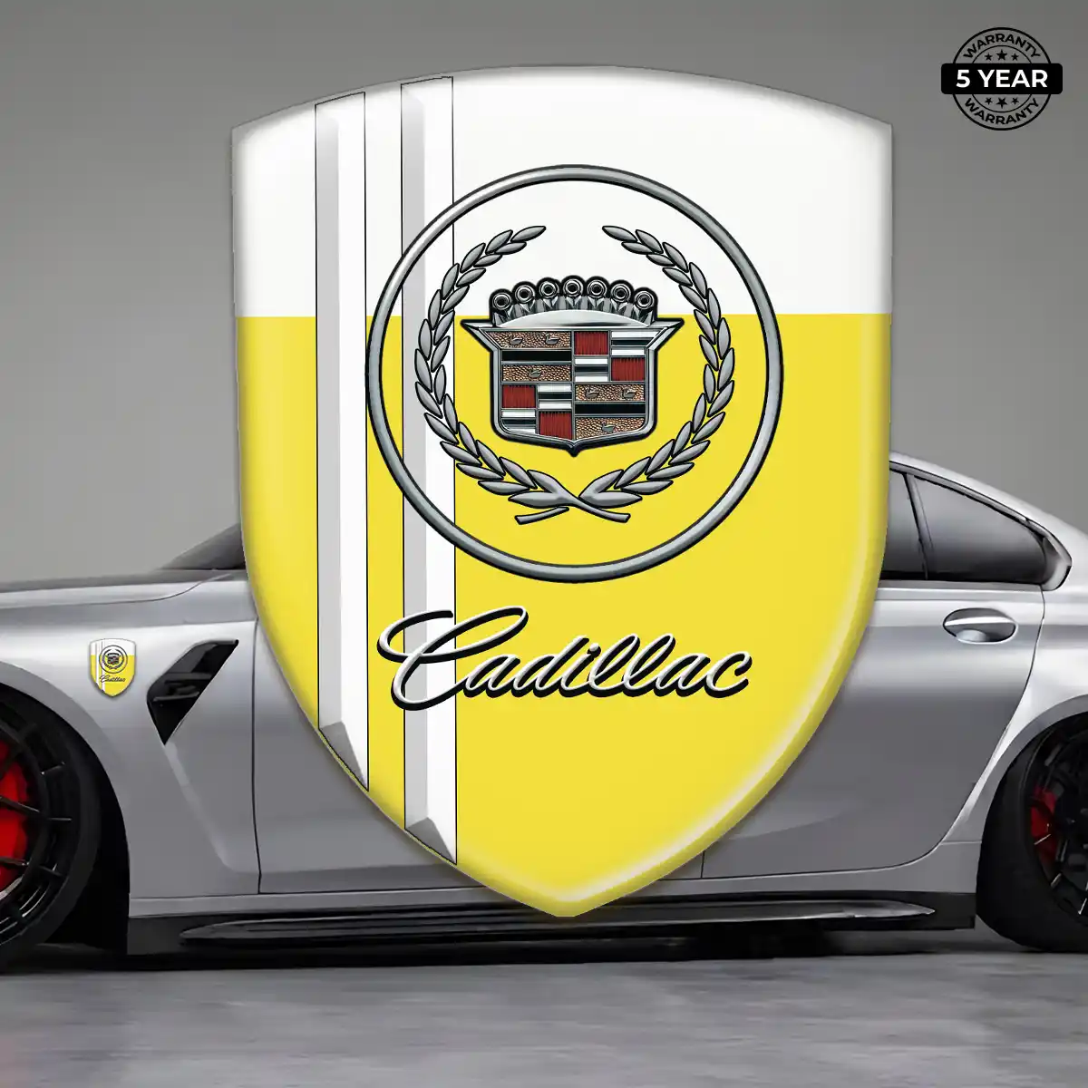 Cadillac Self Adhesive Emblem Sticker Vortex Series