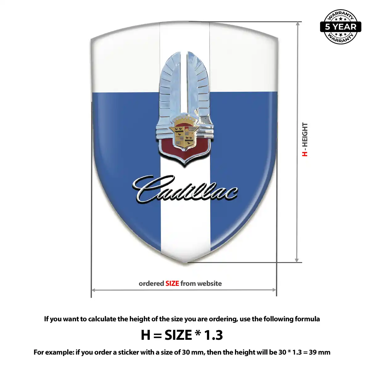 Cadillac Silicone Badge Deluxe Edition