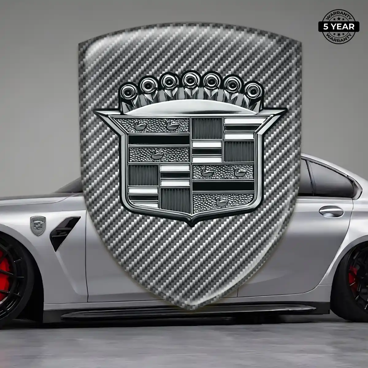 Cadillac Silicone Badge Elite Finish