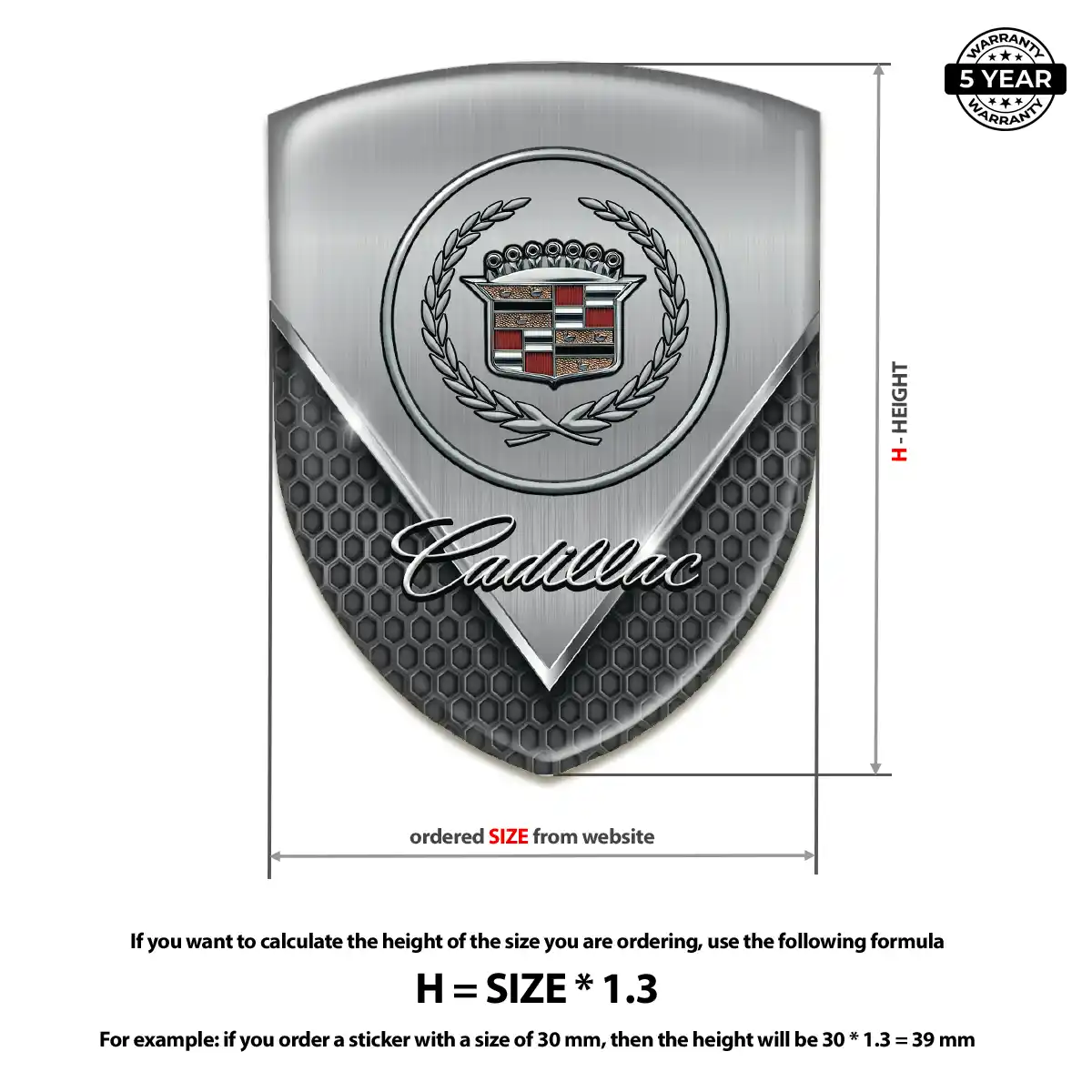 Cadillac Silicone Badge Exclusive Series