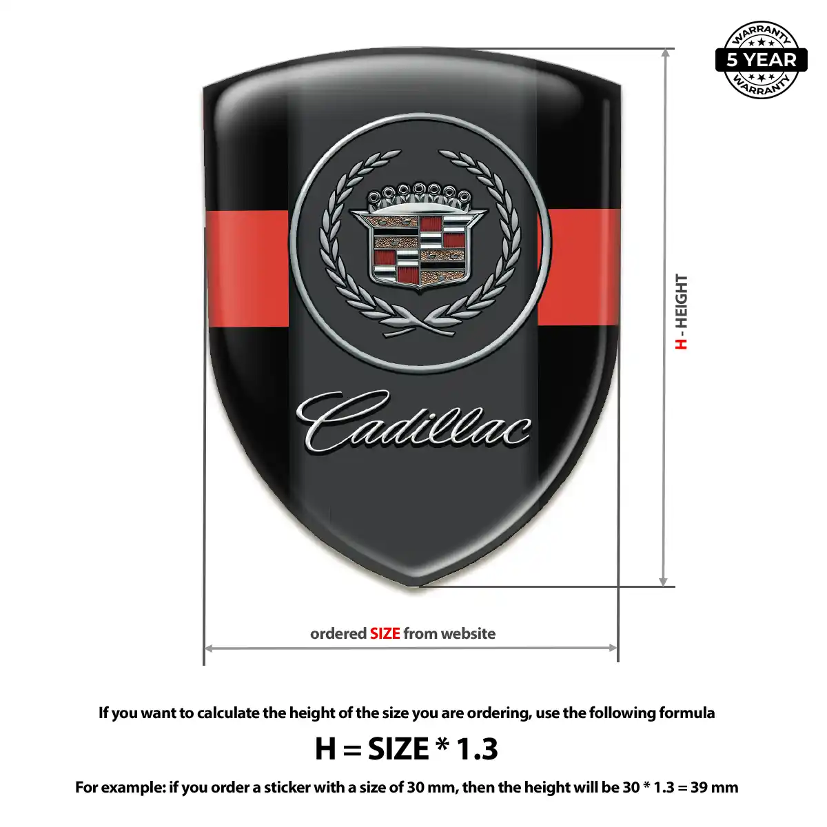 Cadillac Silicone Badge Noble Edition