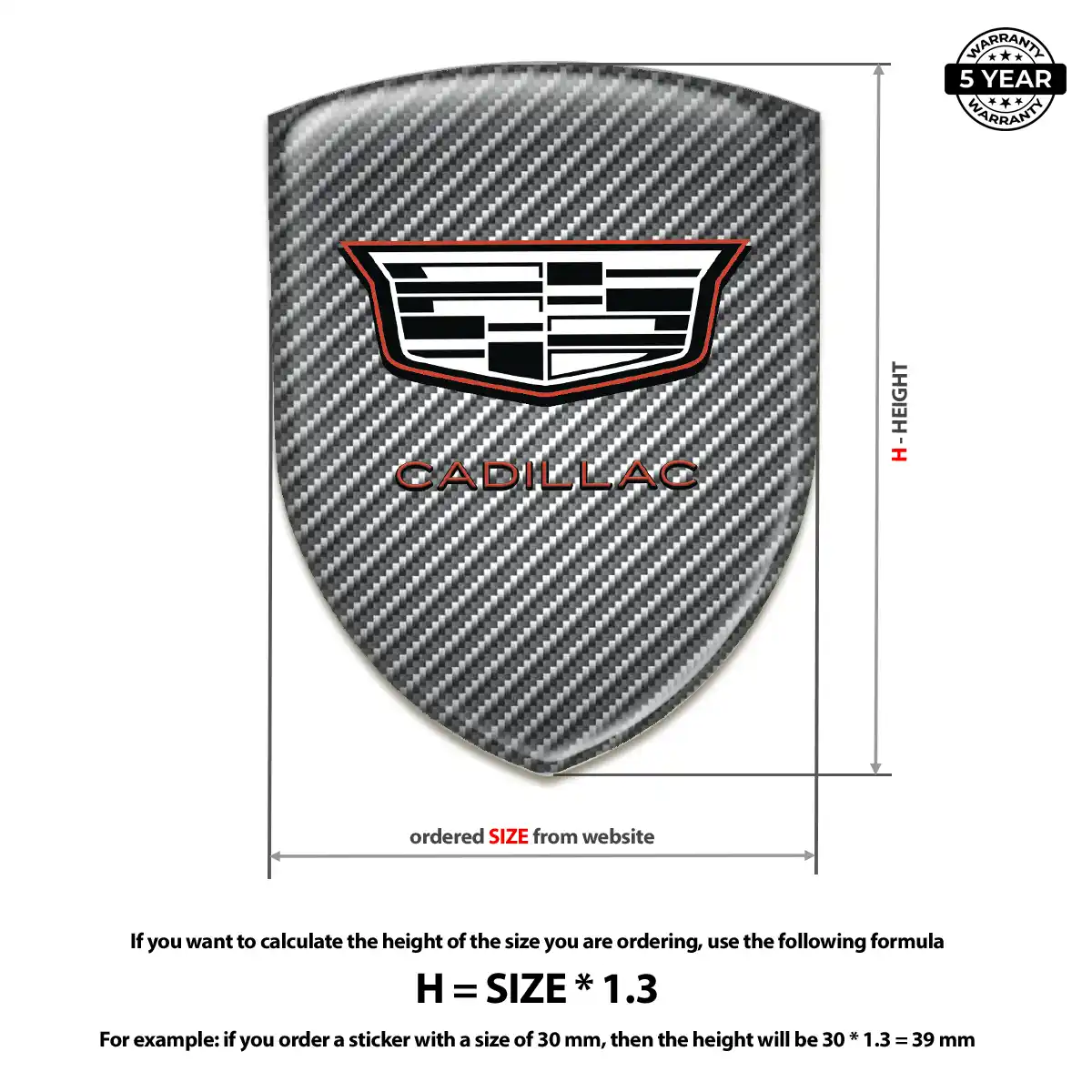 Cadillac Silicone Badge Street Tuning