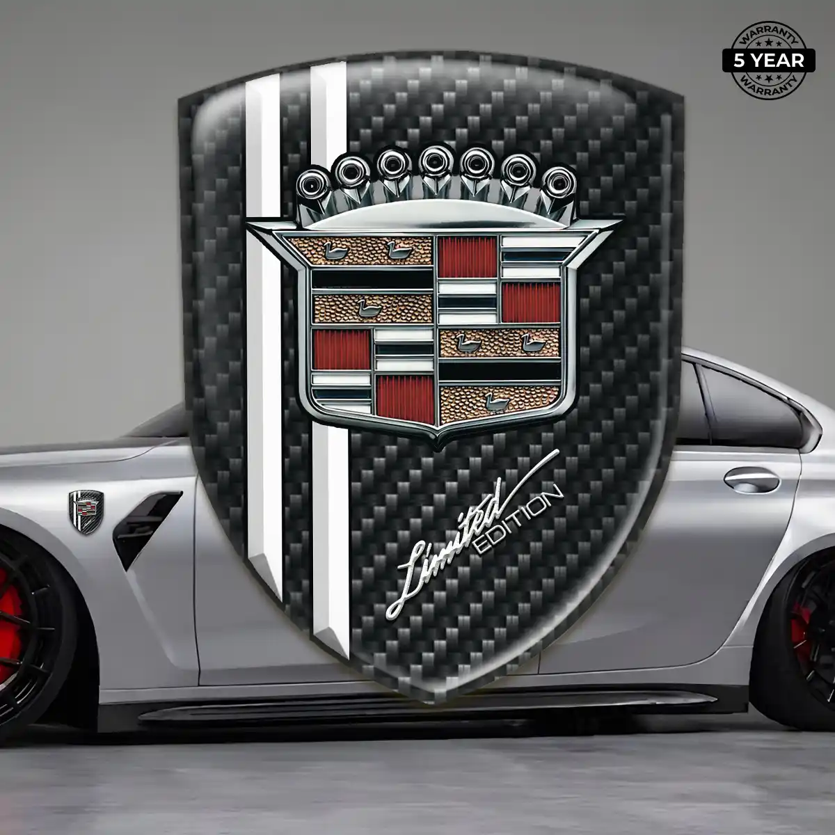 Cadillac Silicone Emblem Deluxe Edition