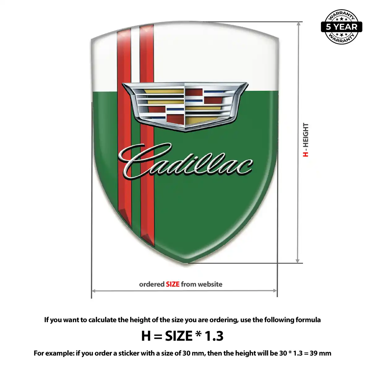 Cadillac Silicone Emblem Elite Edition