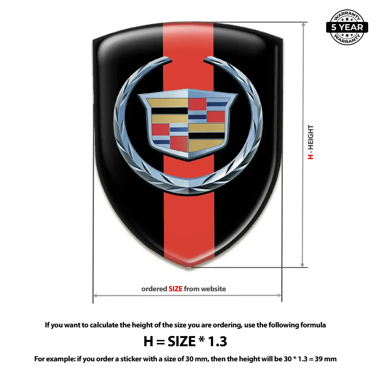 Cadillac Silicone Emblem Marked Edition