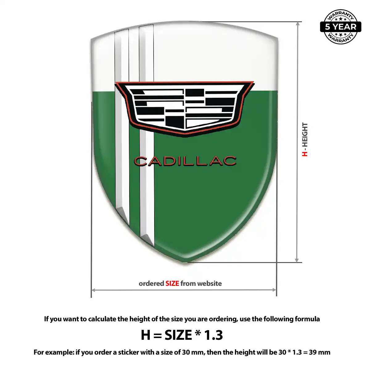 Cadillac Silicone Emblem Prestige Line