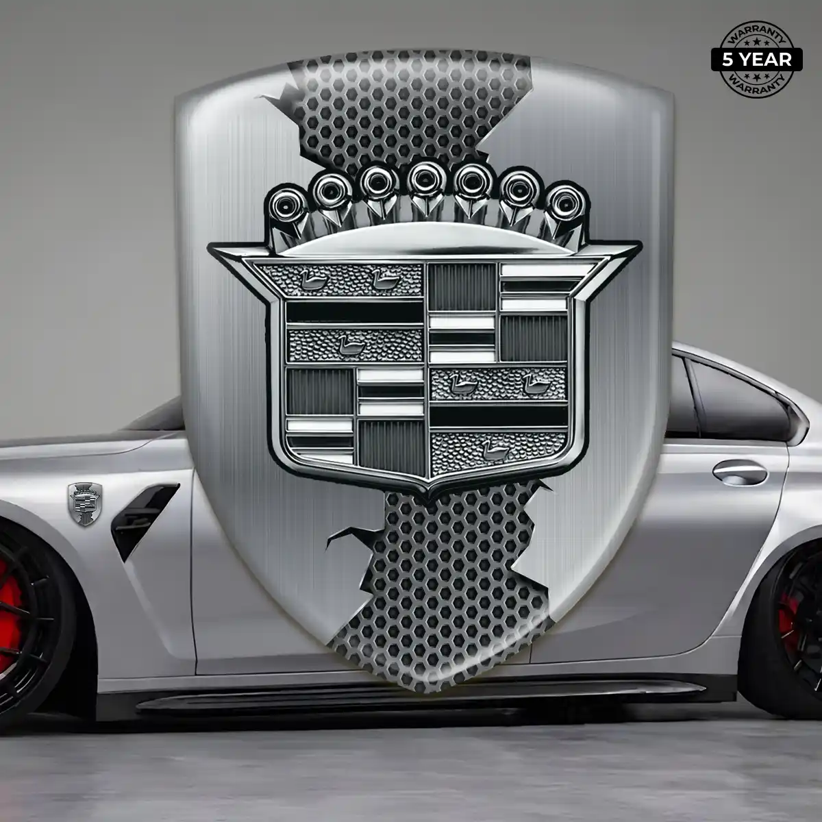Cadillac Silicone Emblem Refined Design