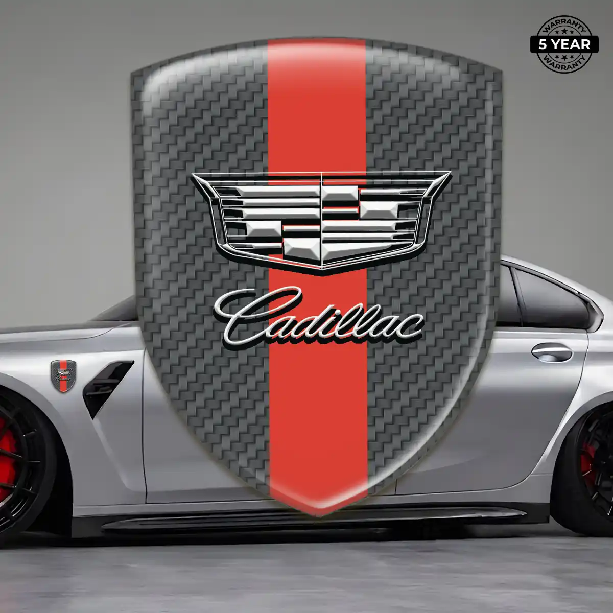 Cadillac Silicone Sticker Resin Luxe