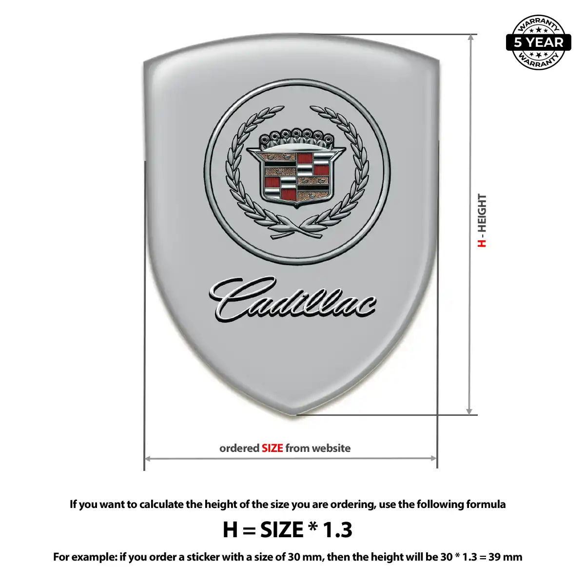 Cadillac Sticker Exclusive Series