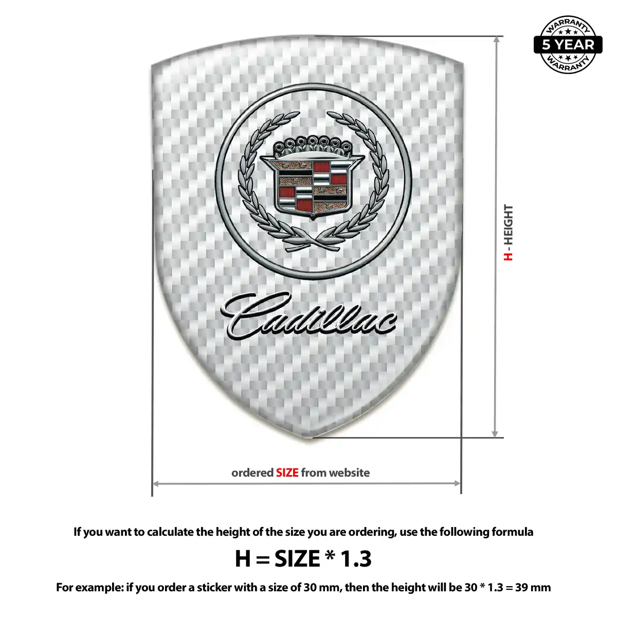 Cadillac Sticker Noble Edition