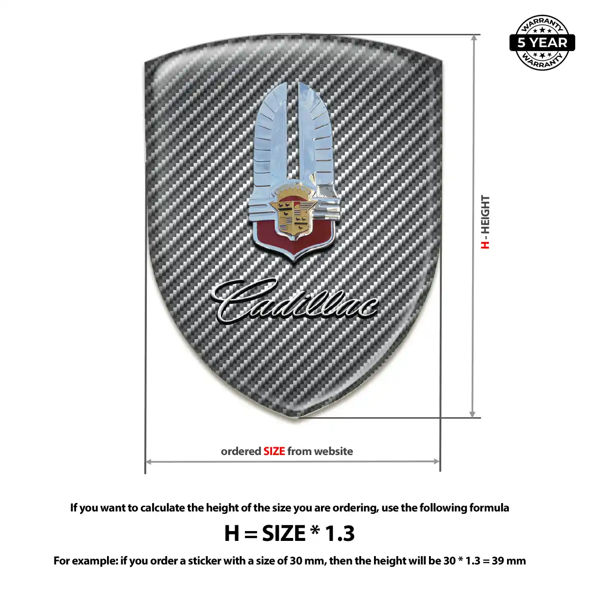 Cadillac Sticker Sport Tuning