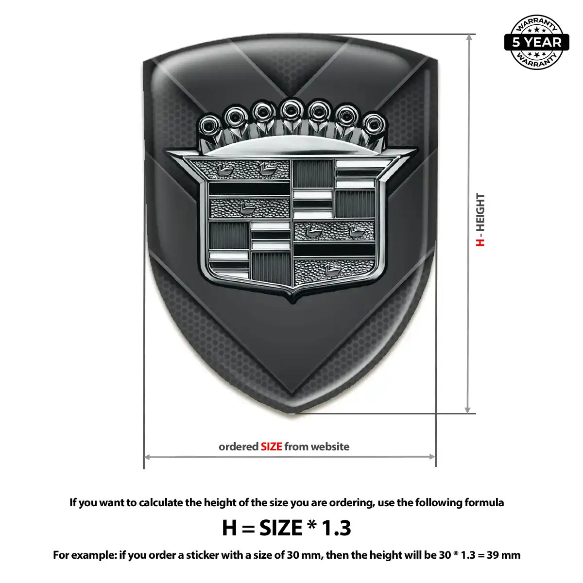 Cadillac Sticker Vortex Series