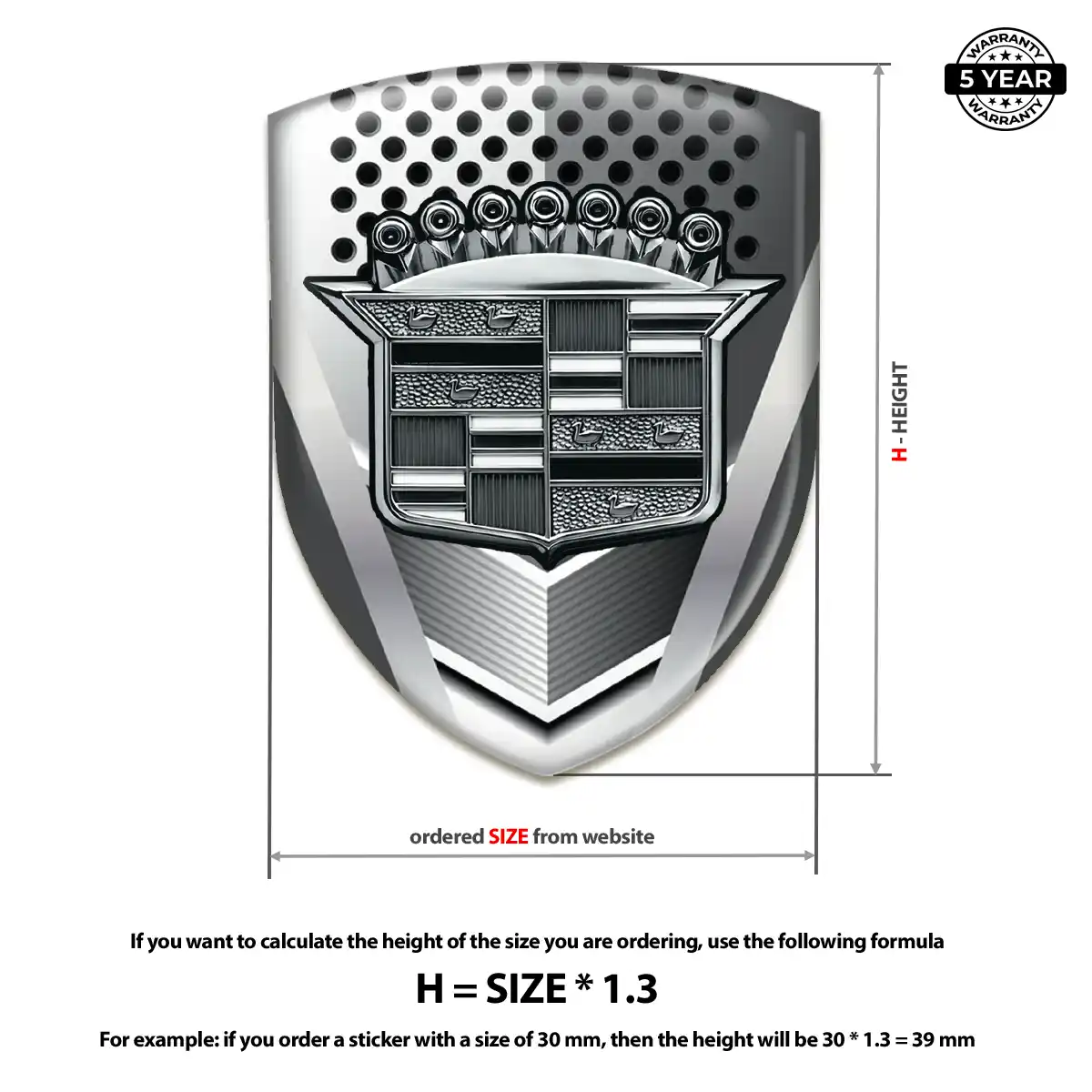 Cadillac Sticker Vortex X