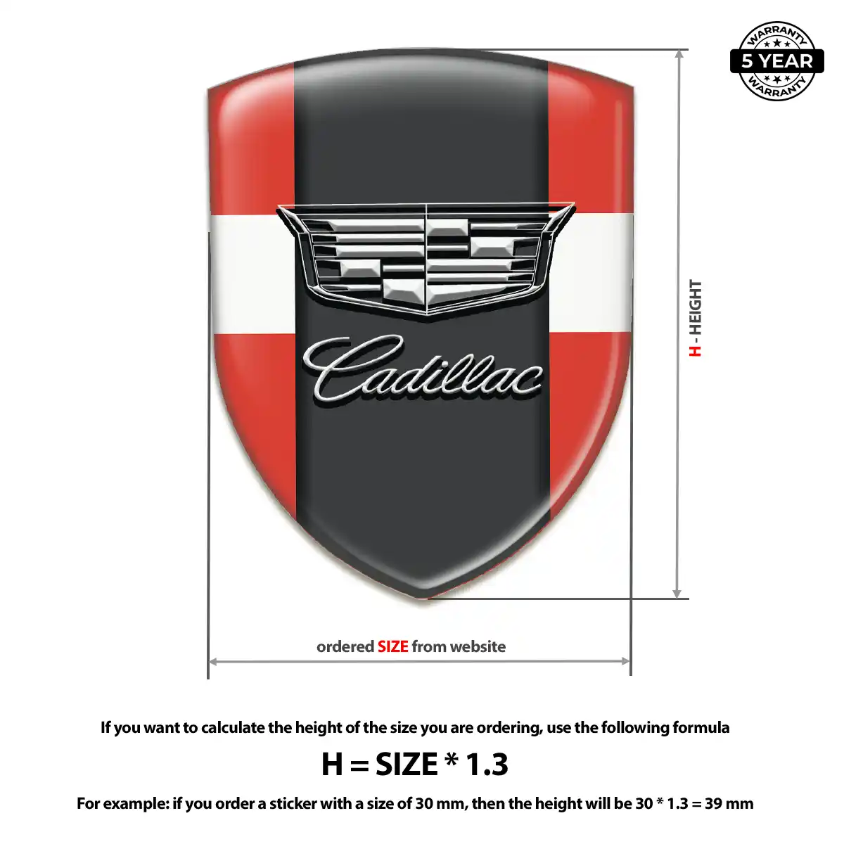 Cadillac Vehicle Logo Sticker Auto Tuning