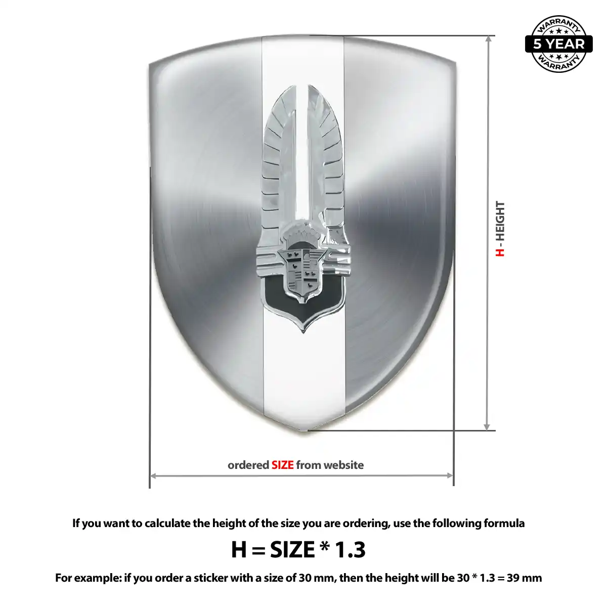 Cadillac Vehicle Logo Sticker Branded Line
