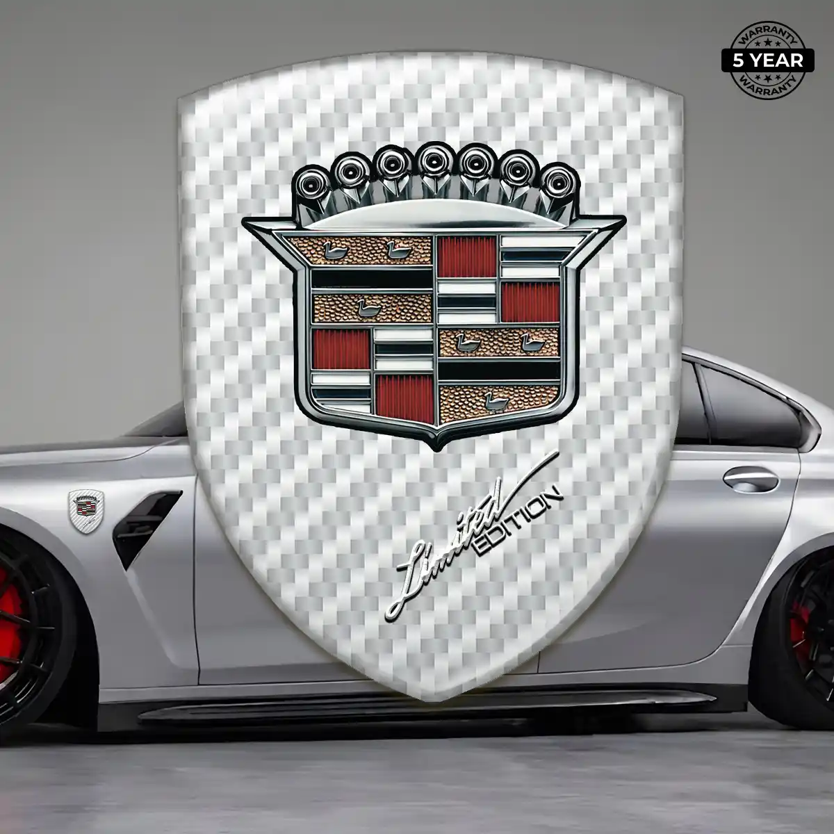 Cadillac Vehicle Logo Sticker Cabin Style