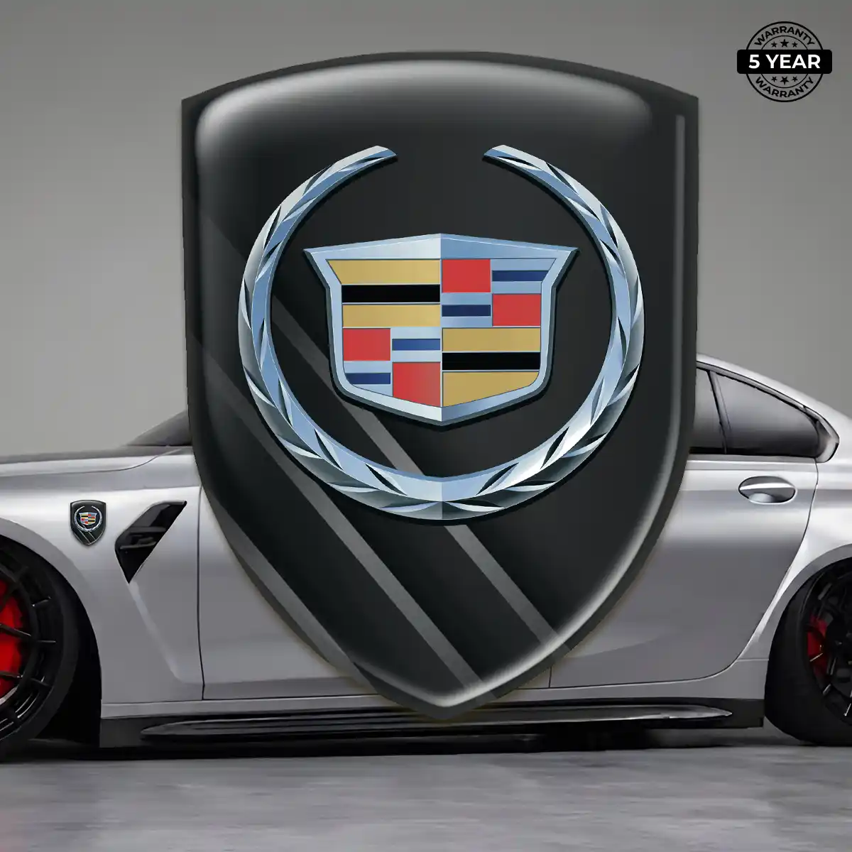 Cadillac Vehicle Logo Sticker Elite Edition
