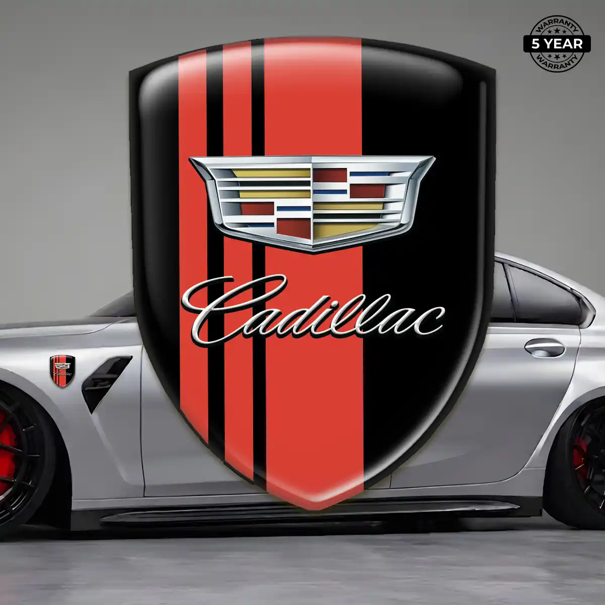 Cadillac Vehicle Logo Sticker Exclusive Series