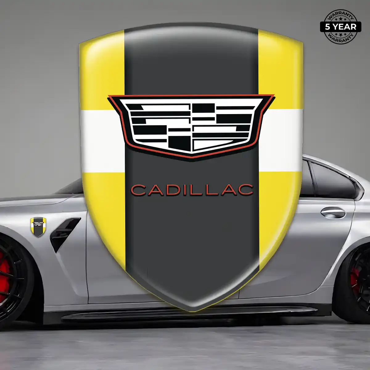 Cadillac Vehicle Logo Sticker Sport Tuning
