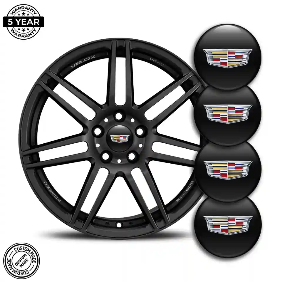 Cadillac Wheel Emblem Self-Adhesive Premium Edition