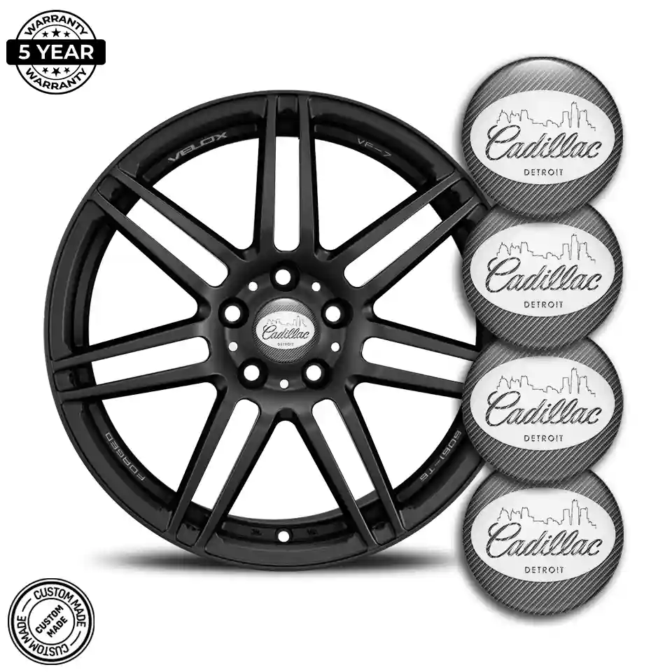 Cadillac Wheel Emblems Premium Resin